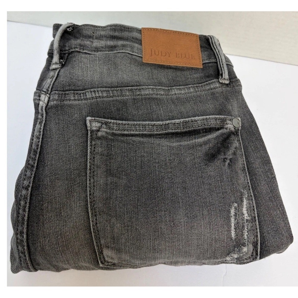 Judy Blue Hi-Rise Gray Tummy Control Skinny Denim Jeans Size 11/30 Style #88792